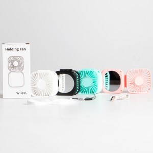 Ventilador electrico con espejo plegable