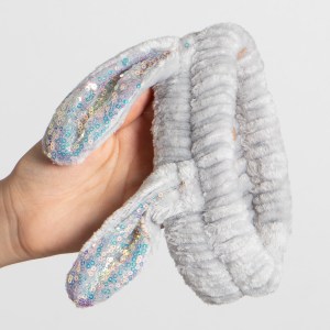 Balaca de maquillaje orejitas conejo brillantes