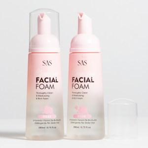 Jabon facial en espuma rosas SAS