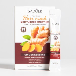 Mascarilla en sobre para el cabello de jengibre SADOER