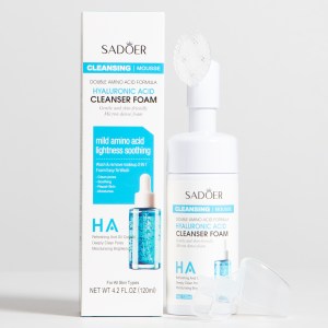Jabon facial con cepillo de acido hialuronico SADOER