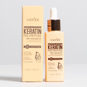 Aceite de polipeptido de queratina para el cabello SADOER