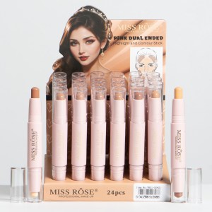 Iluminador y contorno en barra pink dual MISS ROSE