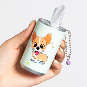 Pañitos humedos en tarrito perritos