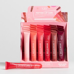 Brillo de labios con color peptidos SAS