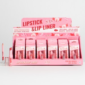 Labial en barra con lapiz de labios SAS