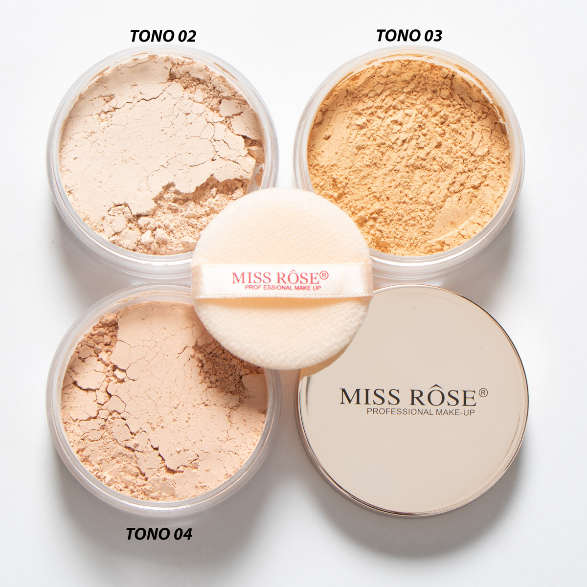 Polvo suelto luxury MISS ROSE - Imagen 2