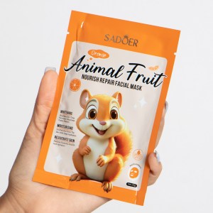 Mascarilla en velo de vitamina C animal fruit SADOER