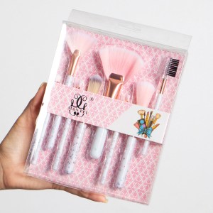 Kit de brochas X8 rosado MANFEI