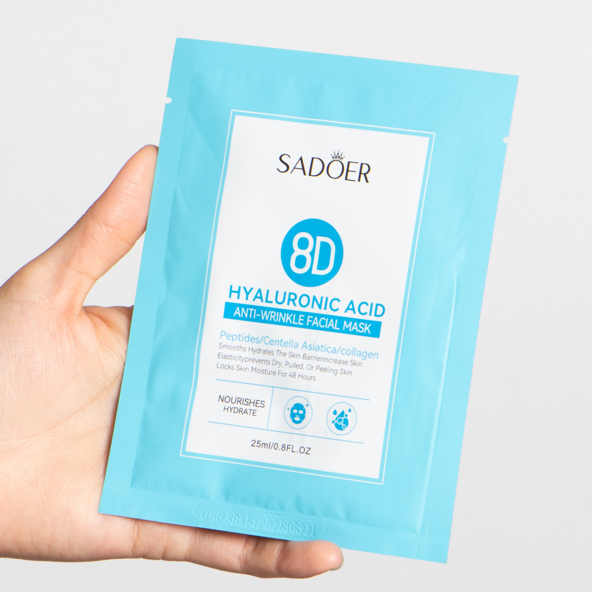 Mascarilla en velo acido hialuronico 8D SADOER