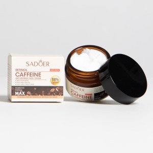 Crema hidratante antiarrugas con retinol y cafeina SADOER