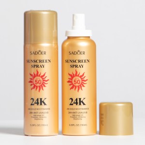Protector solar en spray 24K con nicotinamida SADOER