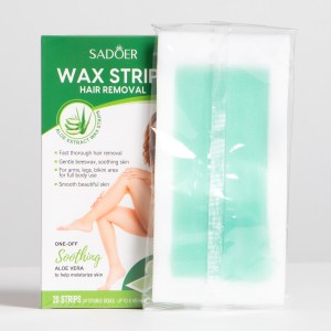 Banda de cera depilatoria de aloe vera X20 SADOER