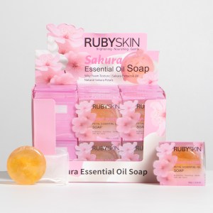 Jabon en barra facial y corporal de sakura RUBYSKIN