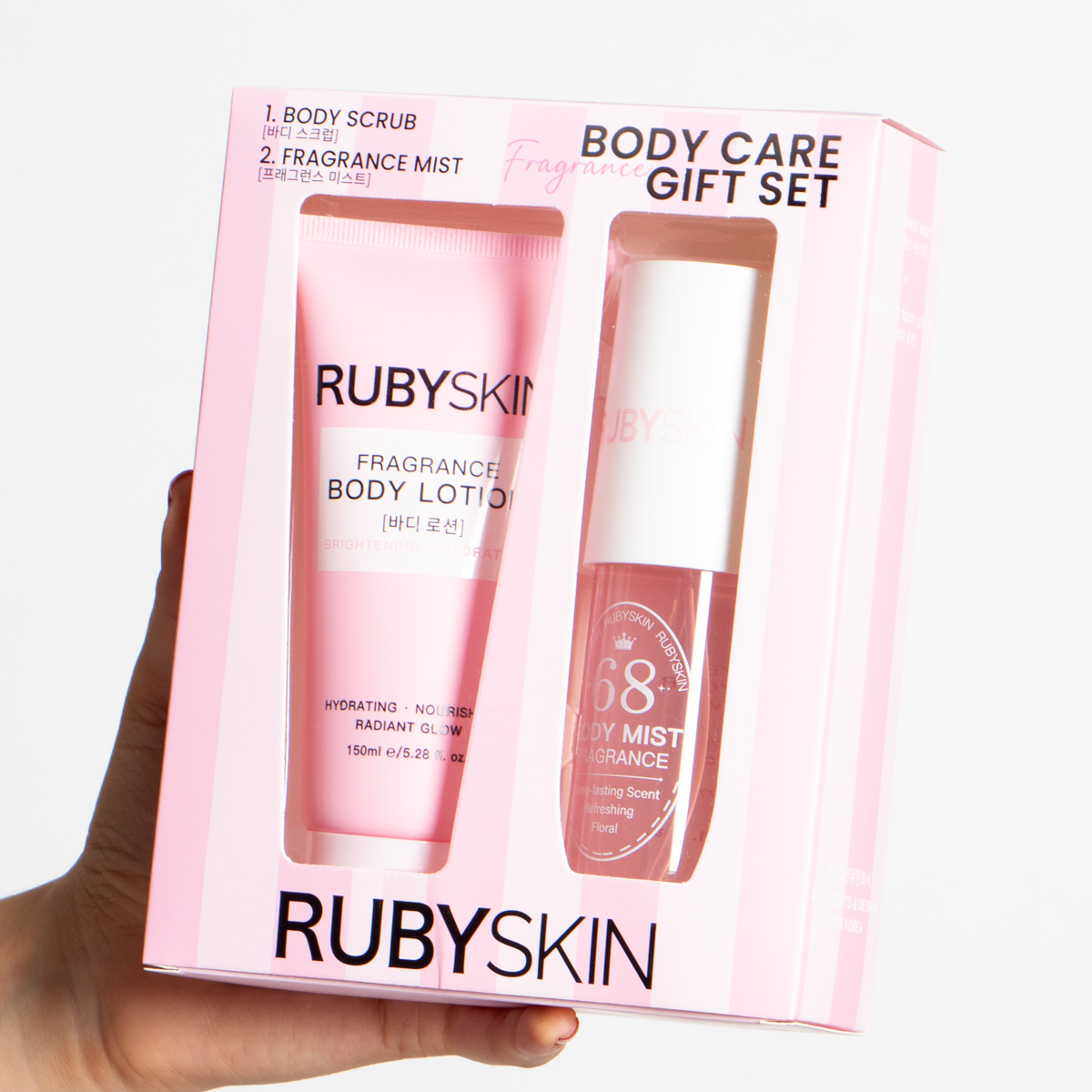Kit splash y crema corporal rosado RUBYSKIN