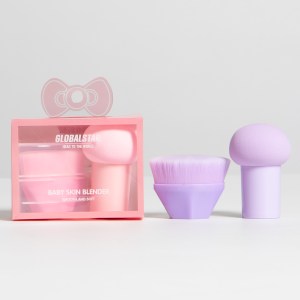 Brocha para base con beauty blender honguito GLOBAL STAR