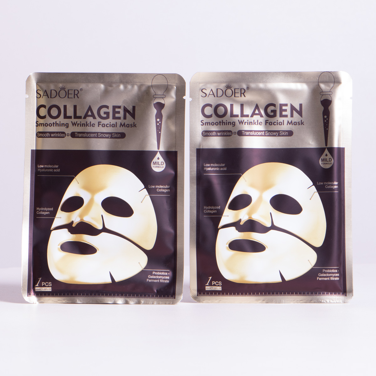 Mascarilla hidrogel suavizante de colageno SADOER - Imagen 2