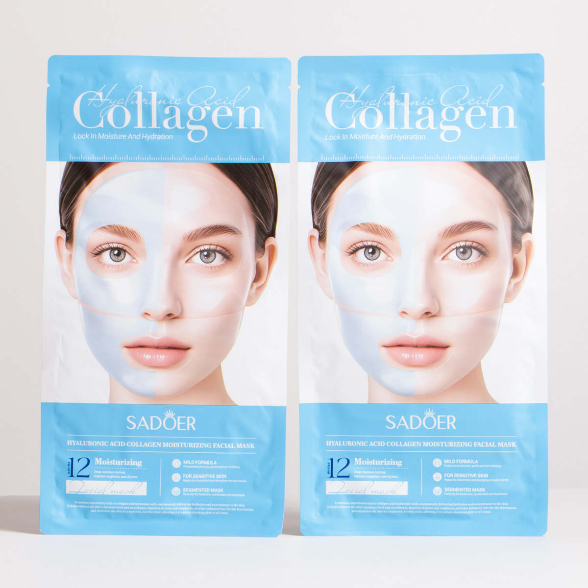 Mascarilla hidrogel de acido hialuronico con colageno SADOER - Imagen 2