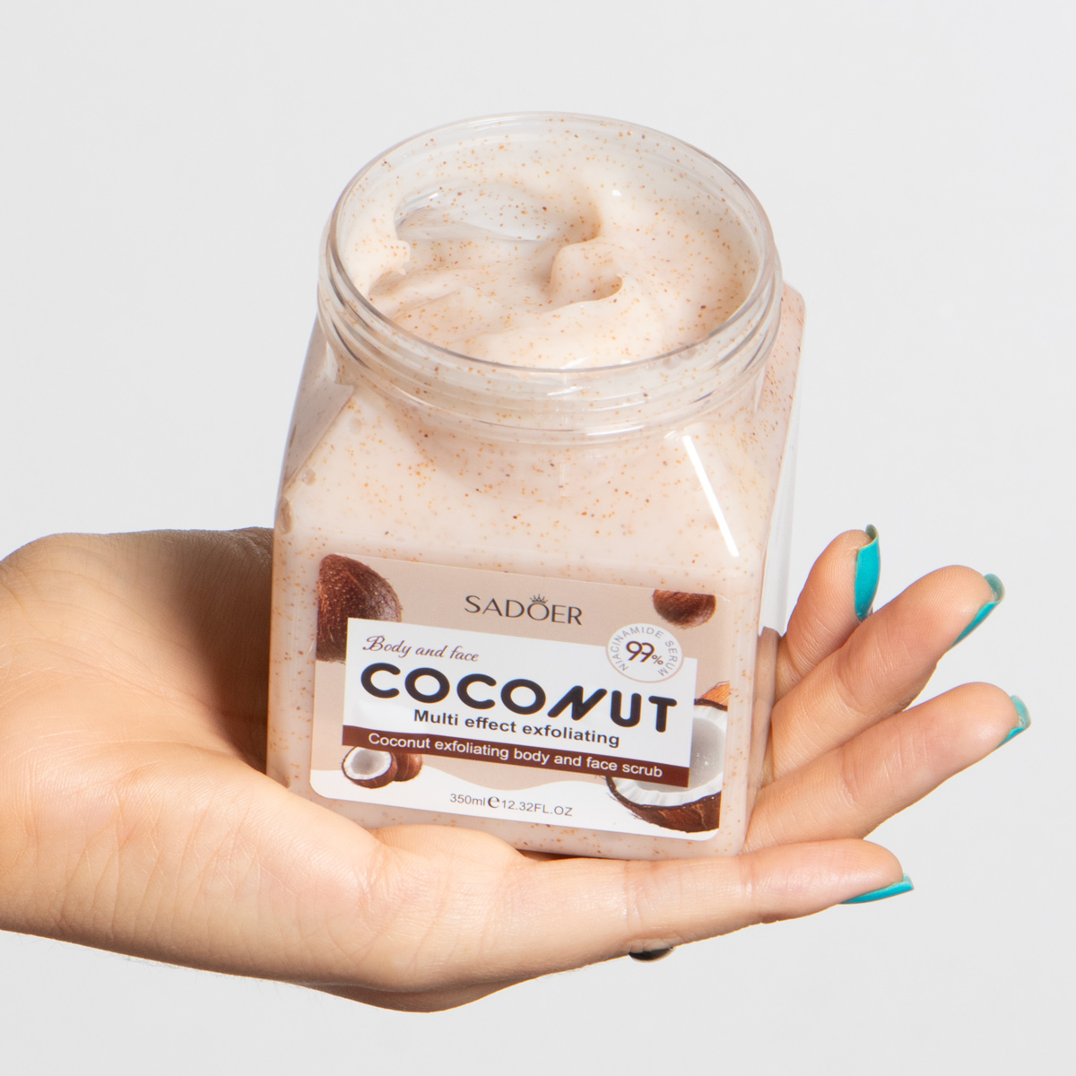 Exfoliante facial y corporal de coco SADOER - Imagen 2