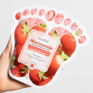 Mascarilla de fresa con niacinamida para los pies SADOER