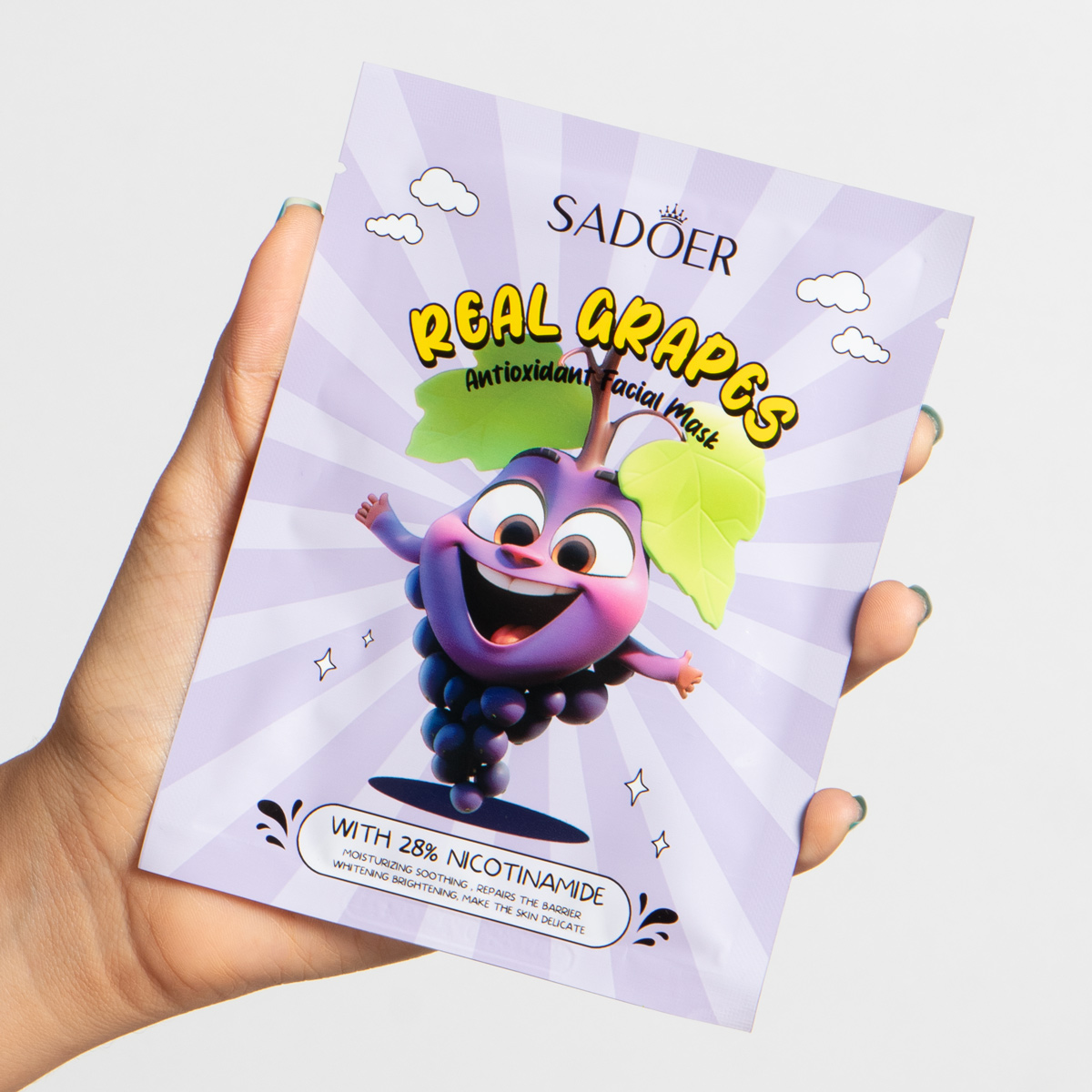 Mascarilla en velo de uva SADOER