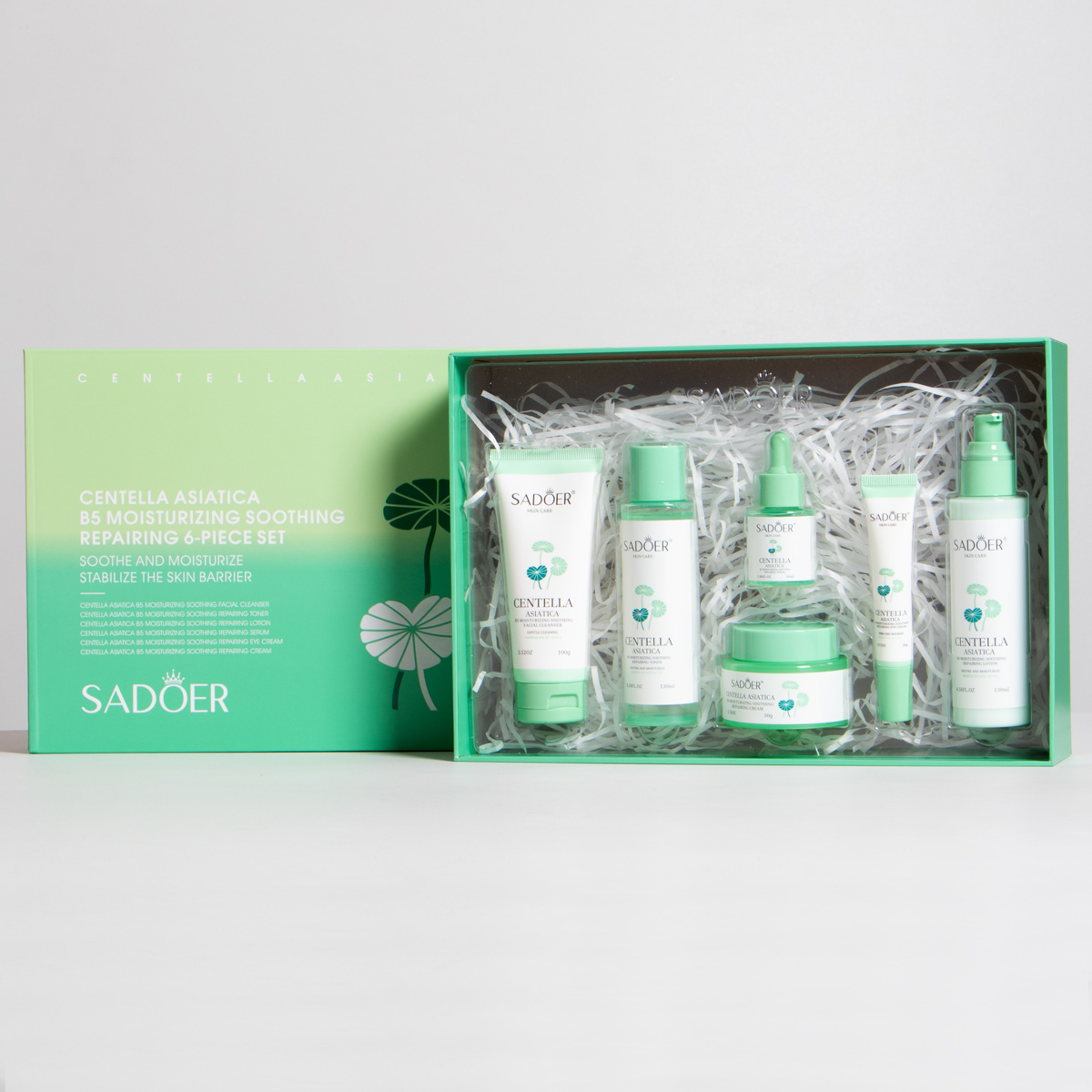 Kit facial de centella asiatica SADOER